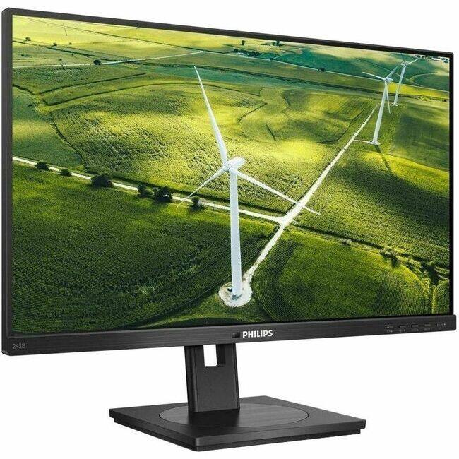 Philips 242B1G 24 inch Monitor, LED, FHD, VGA, DVI, HDMI, DP, USB Hub ...