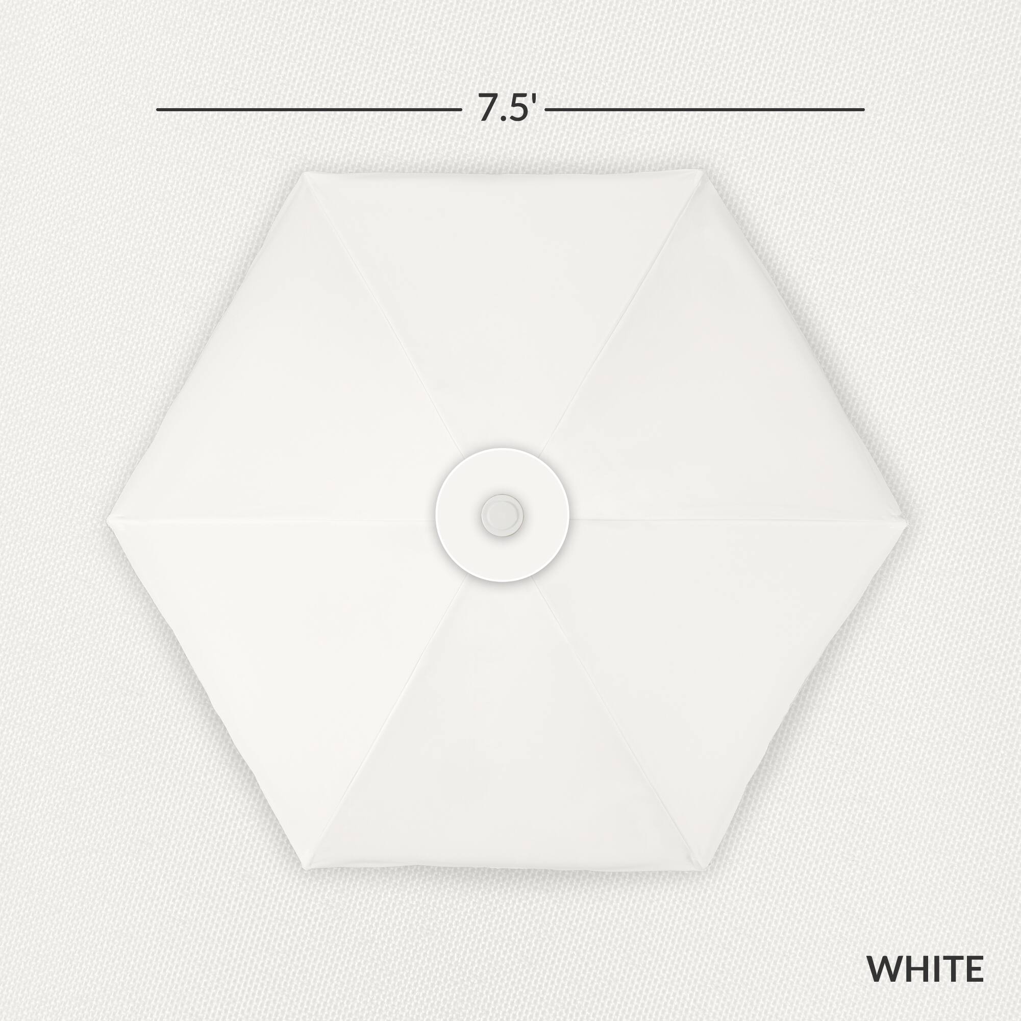 7.5" WHITE