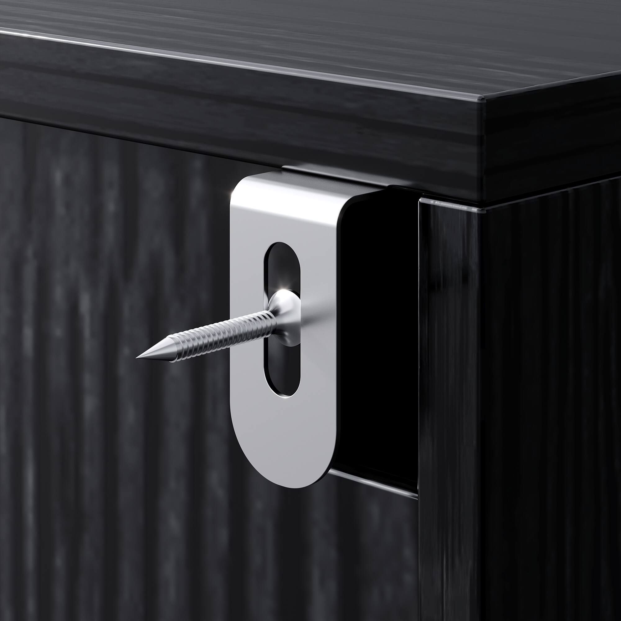 Alt View 4. FUFU & GAGA - Vintage Card Catalog 9 Drawer Dresser - Industrial Storage Cabinet with Silver Metal Handles for Bedroom, Living Room - Black.