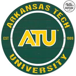 Jardine - Arkansas Tech Wonder Boys 20'' x 20'' Indoor/Outdoor Weathered Circle Sign - Green