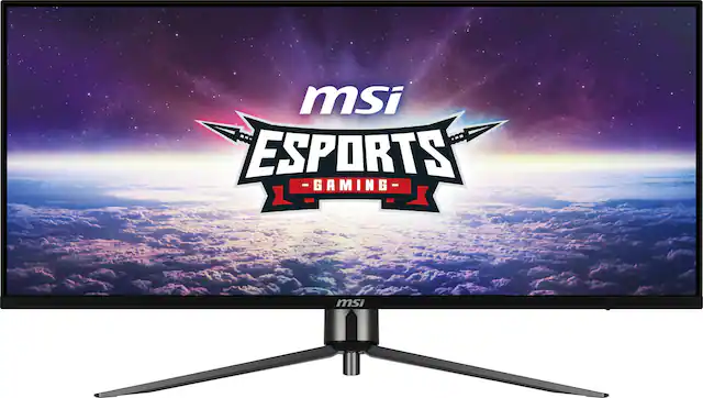 Front. MSI - MAG401QR 40" Ultrawide QHD 155Hz 1ms FreeSync Premium Gaming Monitor(DisplayPort, HDMI,USB, Type C) - Black.