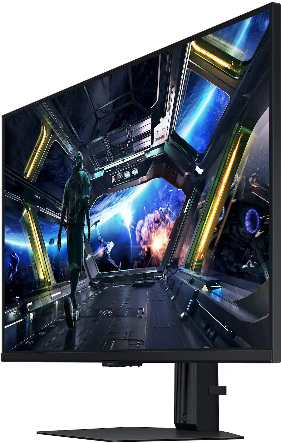 Samsung - 32" Odyssey G7 (G70D) 4K UHD IPS AMD FreeSync Premium Pro and G-Sync Compatible Smart Gaming Monitor with HDR400 - Black