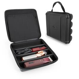CASEMATIX - Barber Clipper Travel Case Holds 4 Cordless or Corded Hair Clippers, Trimmers & Buzzers – Portable Organizer Pocket
