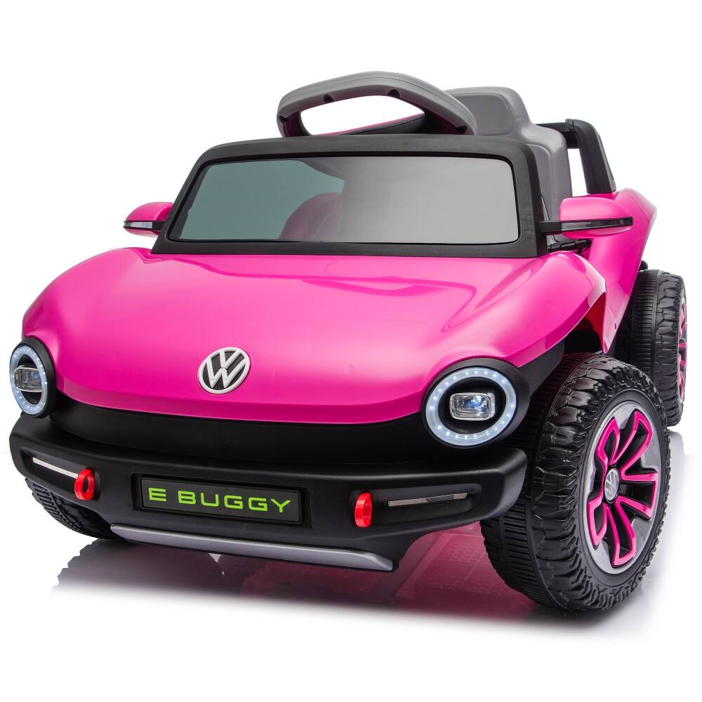 Alt View 6. Ropilly - Ropilly 12V Licensed Volkswagen Beetle Pink Kids Ride On Car with Remote Control.