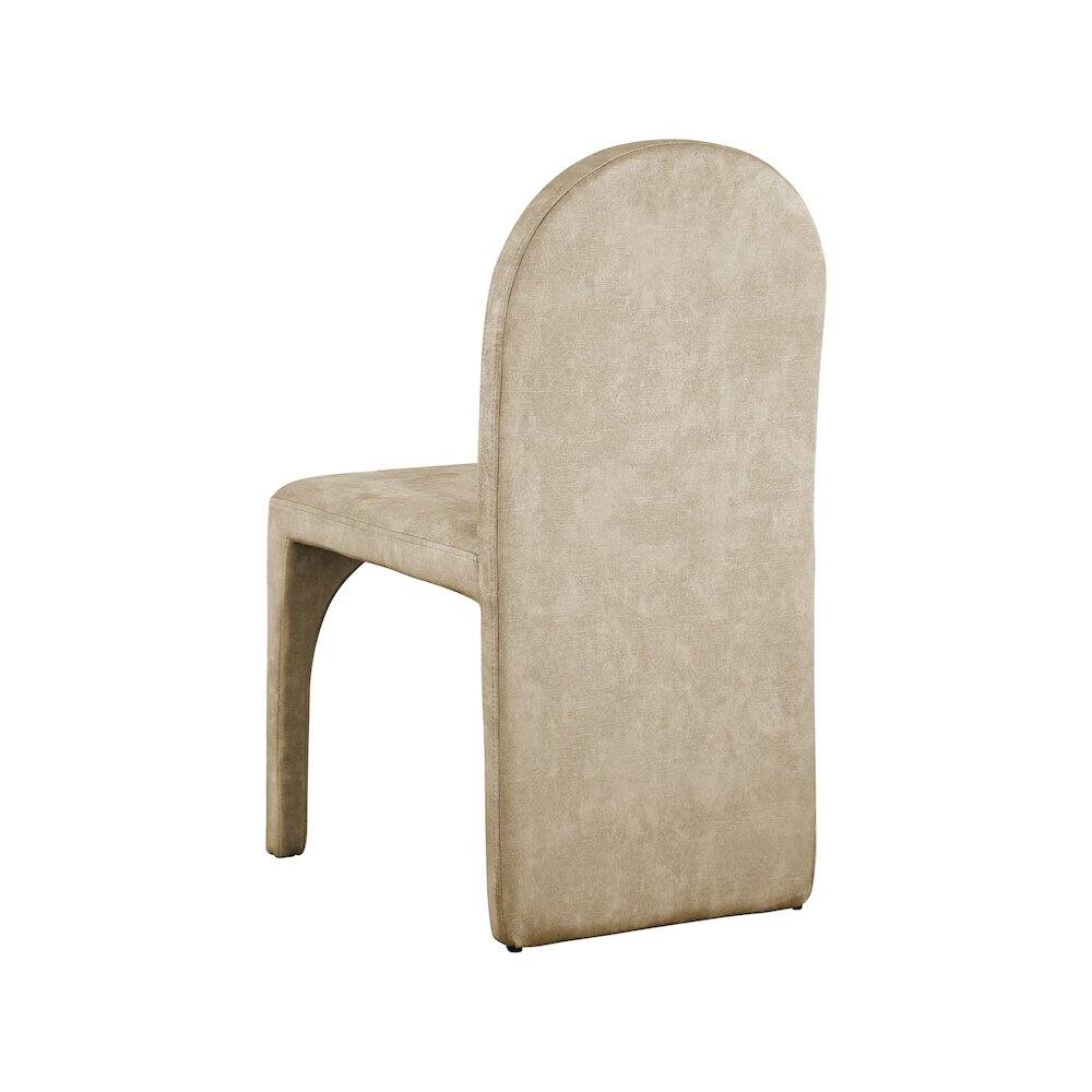 Alt View 1. Meridian Furniture - Summer Beige Velvet Dining Side Chair, Set of 2 - Beige.