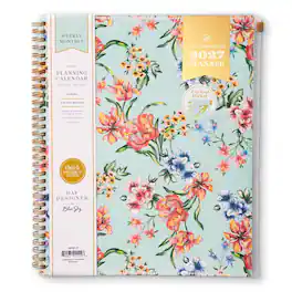 Blue Sky - 2027 Weekly & Monthly Planner, 8.5"x11", Tulip Garden Mint