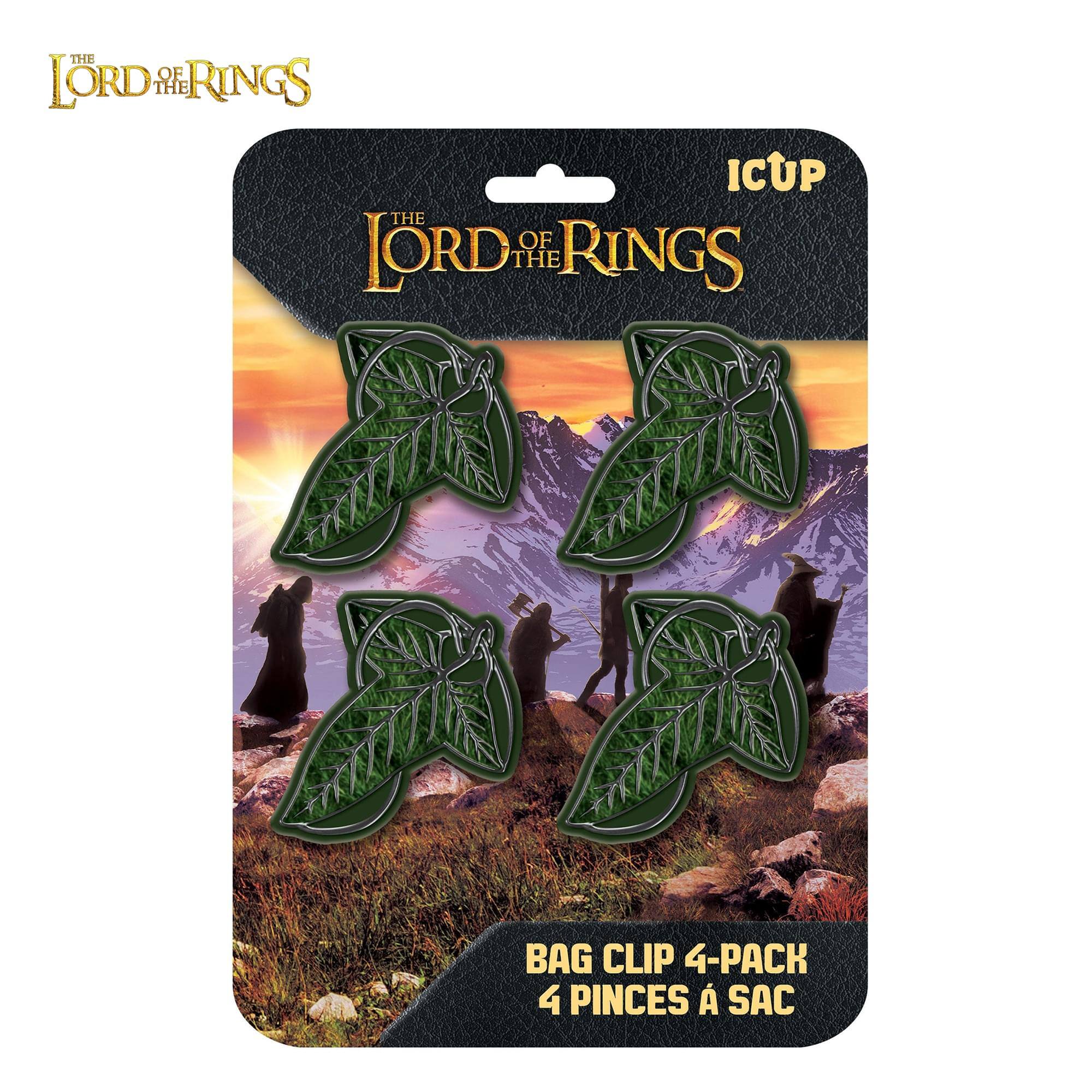 THE LORD OF THE RINGS ICUP THE LORD OF THE RINGS BAG CLIP 4-PACK 4 PINCES À SAC