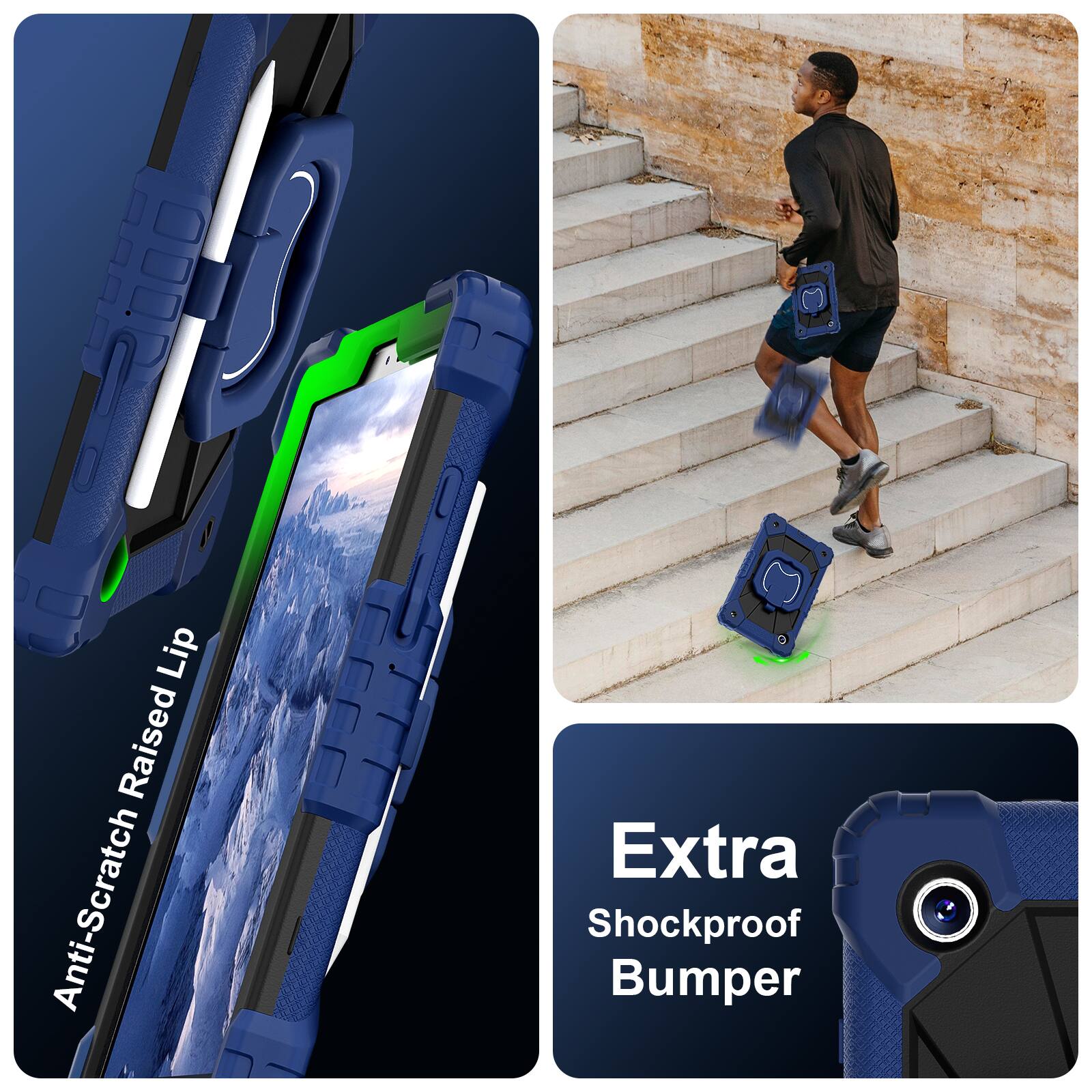 Lip Raised Anti-Scratch Extra Shockproof Bumper

Anti-Scratch Raised Lip

Extra Shockproof Bumper