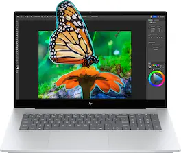 HP - OmniBook X - Copilot+ PC - 17.3" FHD Touch-Screen Laptop - Intel Core Ultra 7 256V 2024 - 16GB Memory - 1TB SSD - Glacier Silver