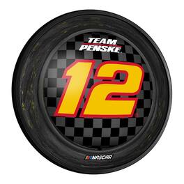 The Fan-Brand - Ryan Blaney 18'' Round Slimline Illuminated Wall Sign - Multicolor