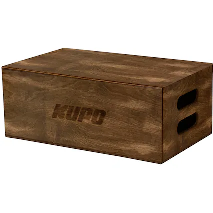 Front. Kupo - Kupo Full-Size Apple Box, Brown Stained.