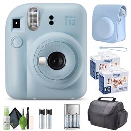 Fujifilm - INSTAX MINI 12 Instant Film Camera with Instant Film - Pastel Blue