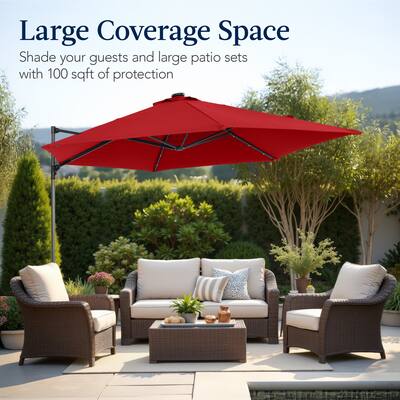 best cheap offset patio umbrella Choice Products 10ft 360 Rotating Cantilever Hanging Its perfect for your gardens Best Choice Products 10ft Patio