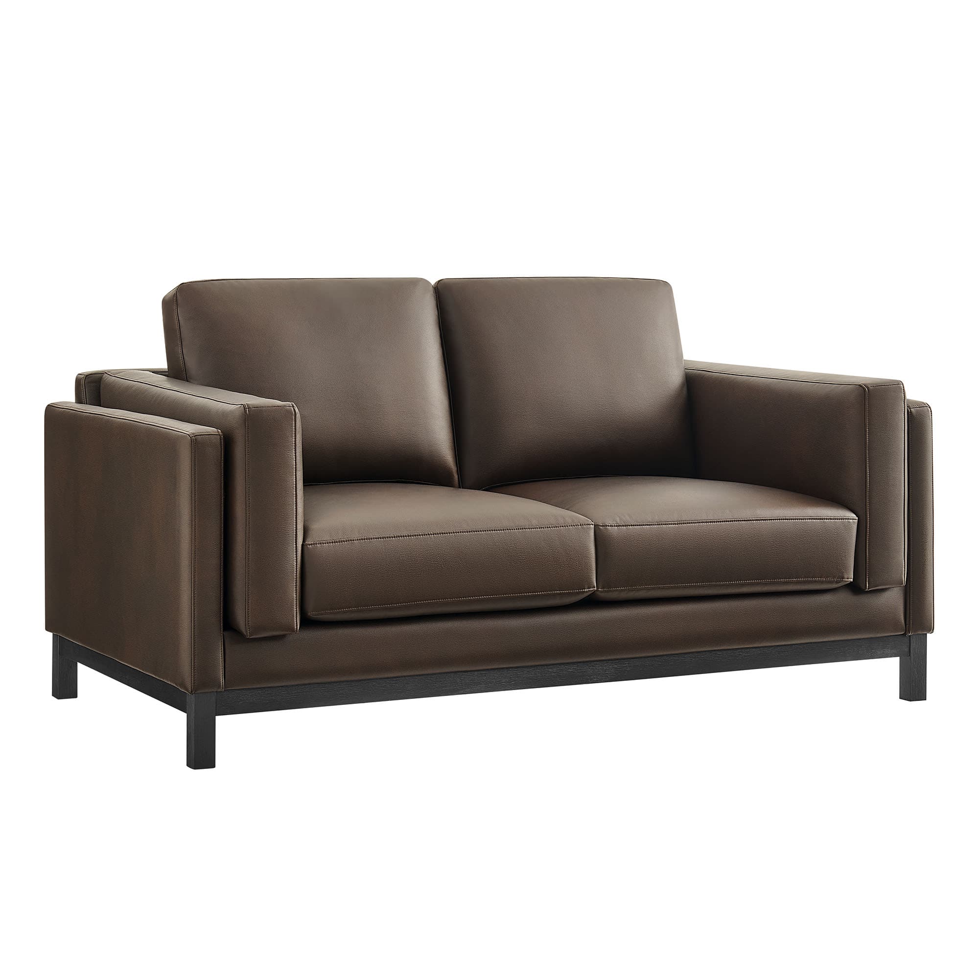 Roscoe 63 inch Vegan Leather Loveseat by Modway - Espresso price history on PriceWatchPro