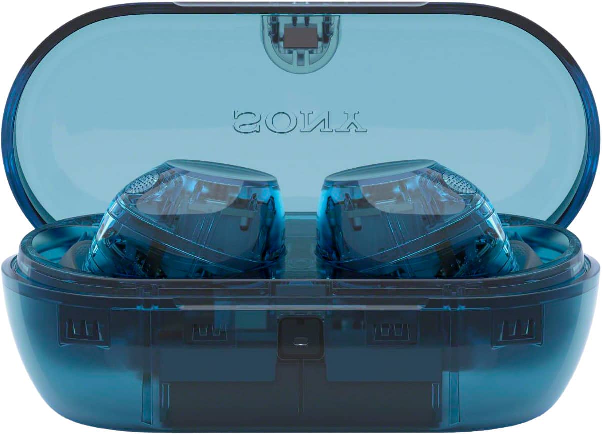 Alt View 2. Sony - WF-C710N Truly Wireless Noise-Canceling Earbuds - Glass Blue.