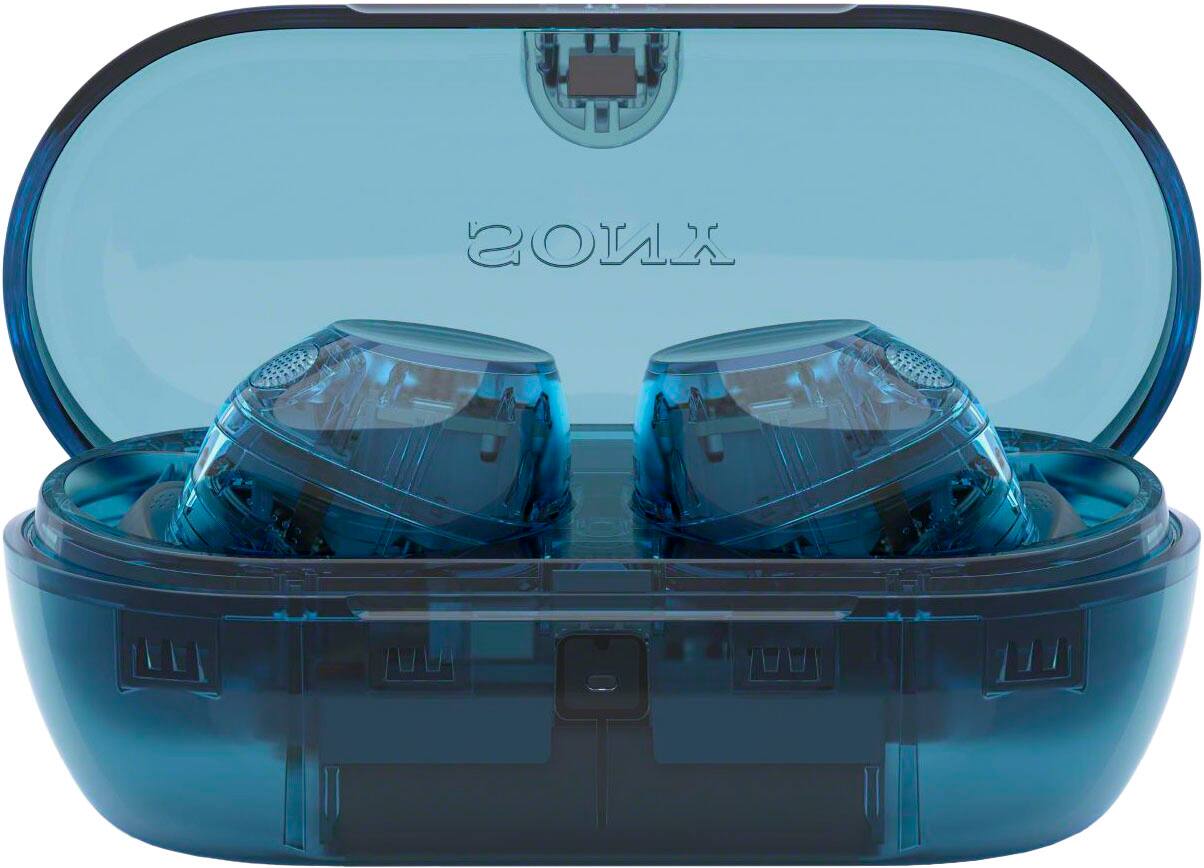Alt View 2. Sony - WF-C710N Truly Wireless Noise-Canceling Earbuds - Glass Blue.