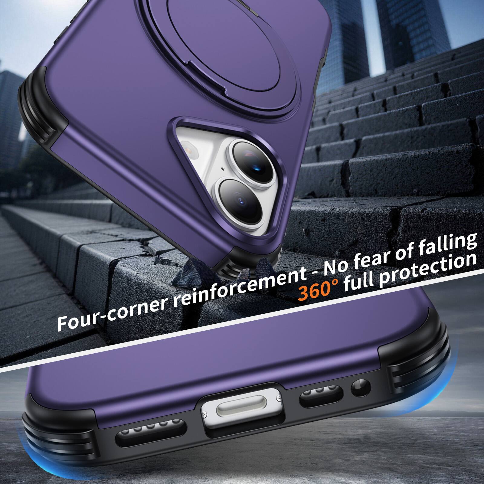 Four-corner reinforcement - No fear of falling 360° full protection