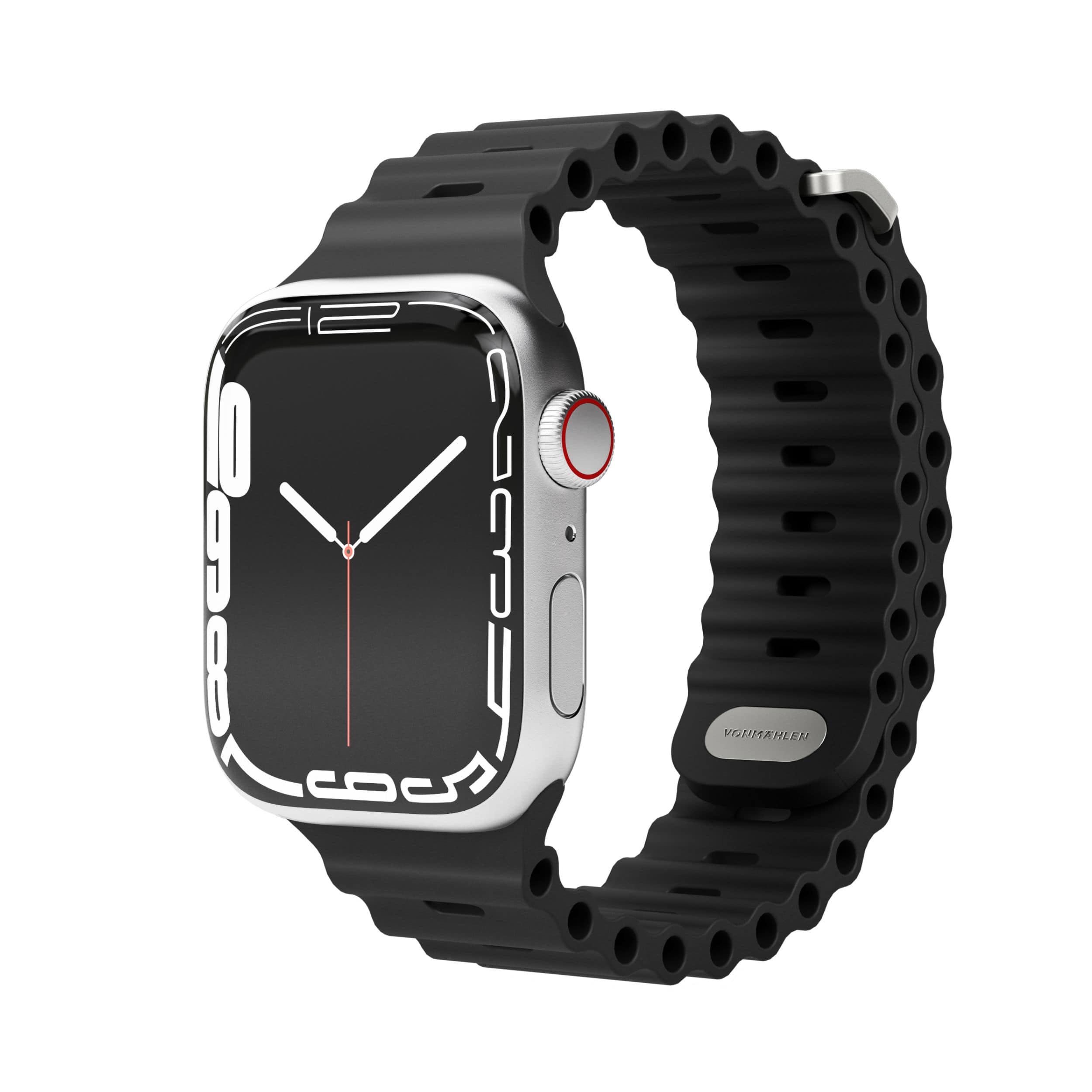 Vonmahlen - Wave Band 2 silicone band for your Apple Watch - Black