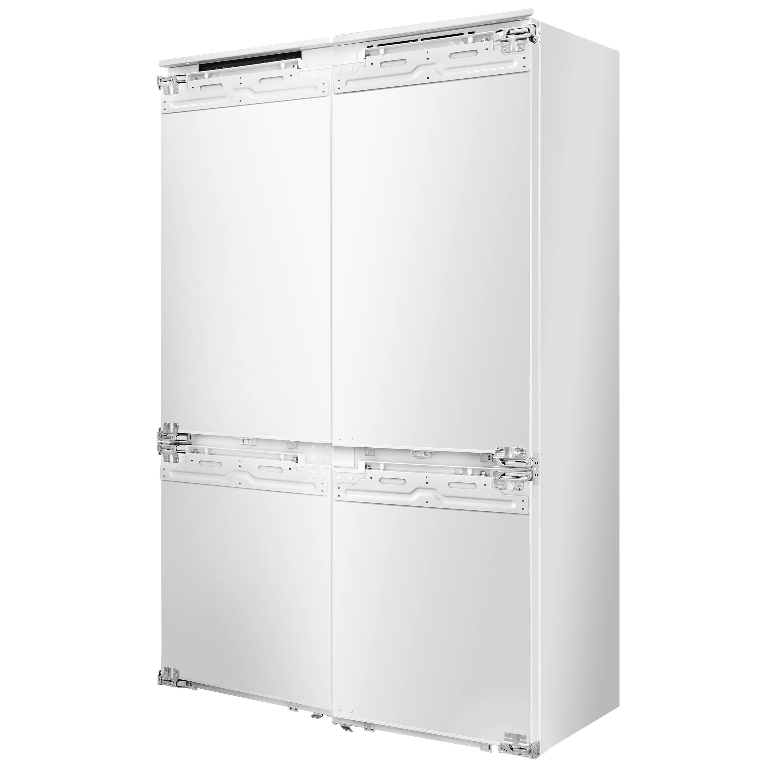 Angle. Forno Appliances - Rivestito 16.9 Cu. Ft. 42" Built-In Counter-Depth Panel Ready Bottom Freezer Refrigerator with Ice Maker - White.