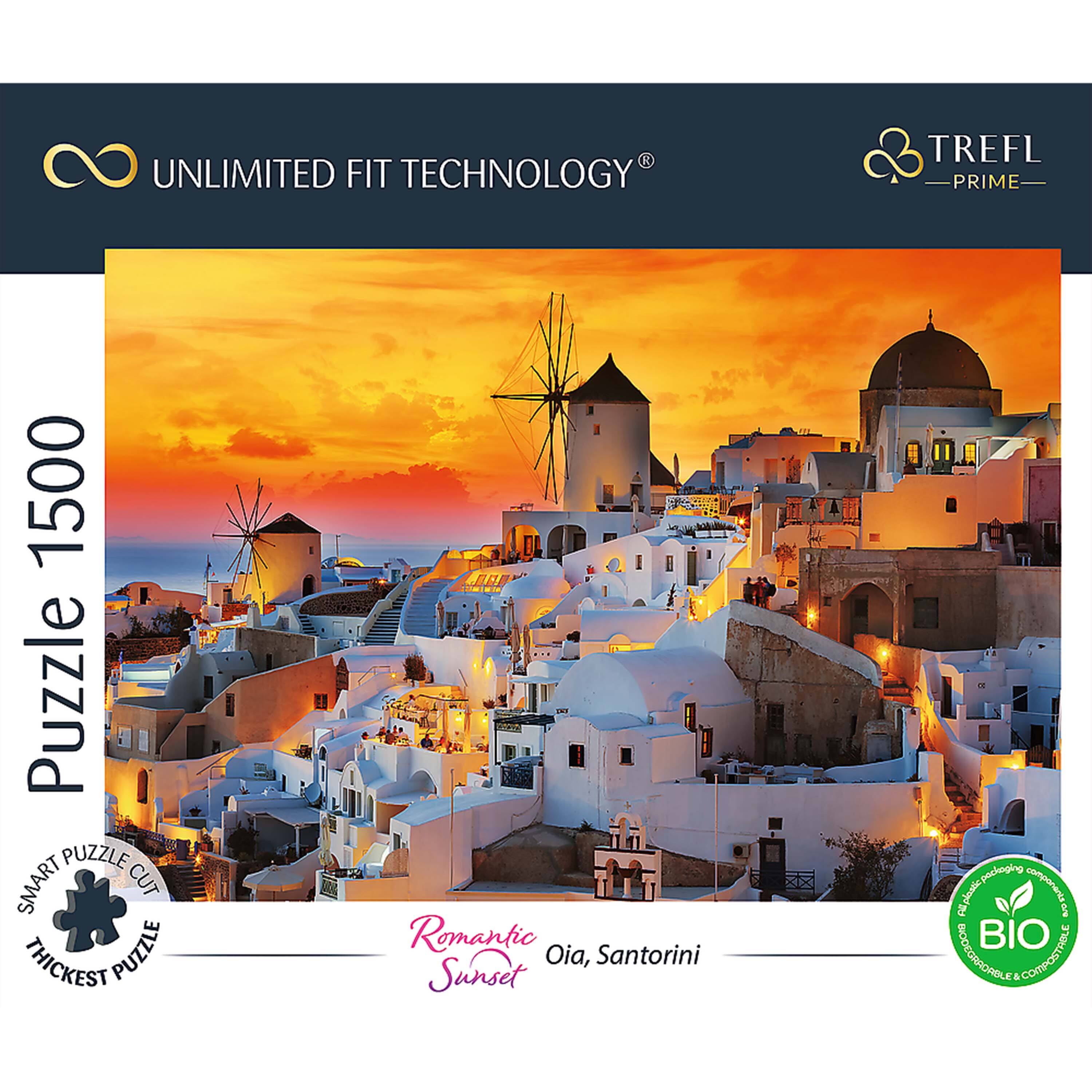 UNLIMITED FIT TECHNOLOGY  
TREFL -PRIME-  
1500 Puzzle PUZZLE SMART CUT THICKEST PUZZLE  
Romantic Oia, Santorini Sunset  
BIO components.co.kr any BIO &