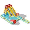 Front. Costway - 7 in 1 Inflatable Dual Slide Bounce Houses Climbing Bouncer Without Blower - Multicolor.