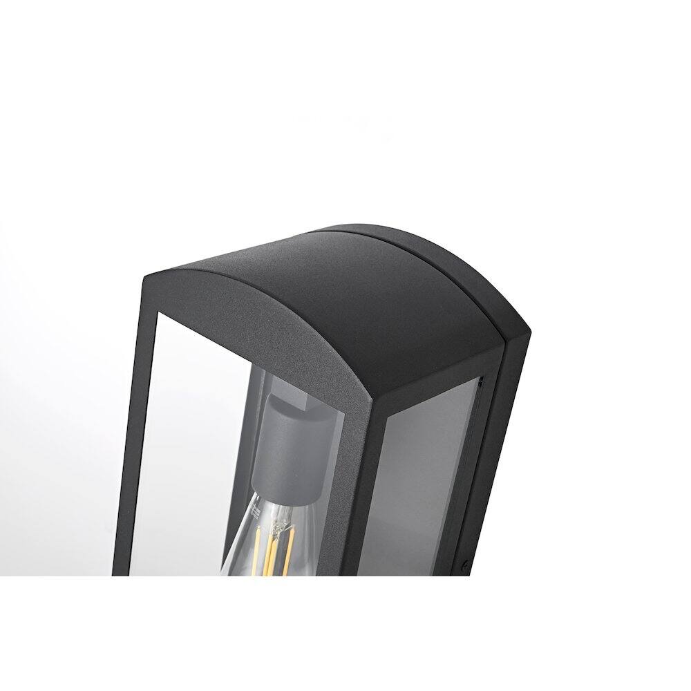 Alt View 3. Elegant Lighting - Miles 6 Inch Outdoor Wall Sconce In Black - Black.