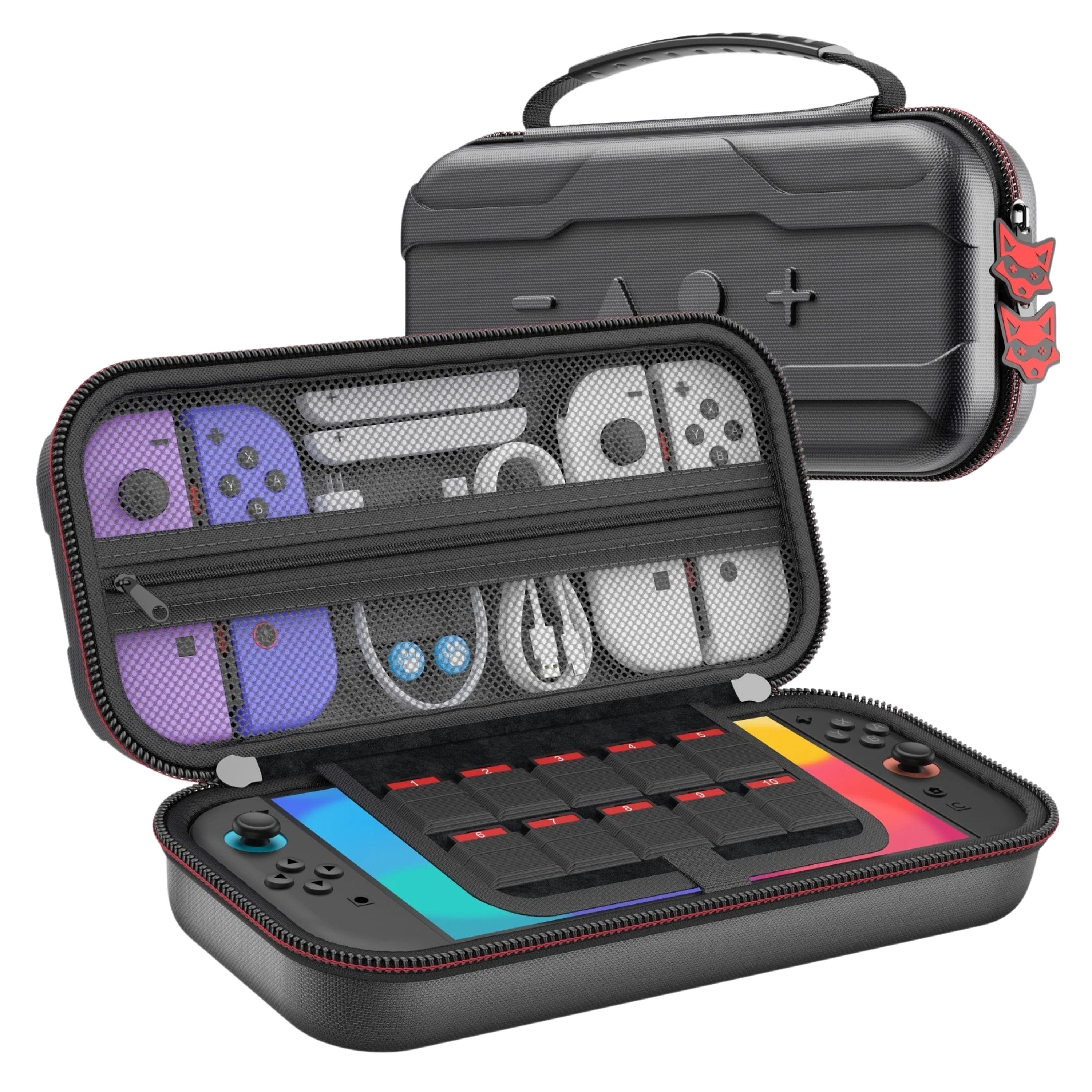 Kitcheniva - Portable Hard Shell Carrying Case For Nintendo Switch 2 2025 - Black