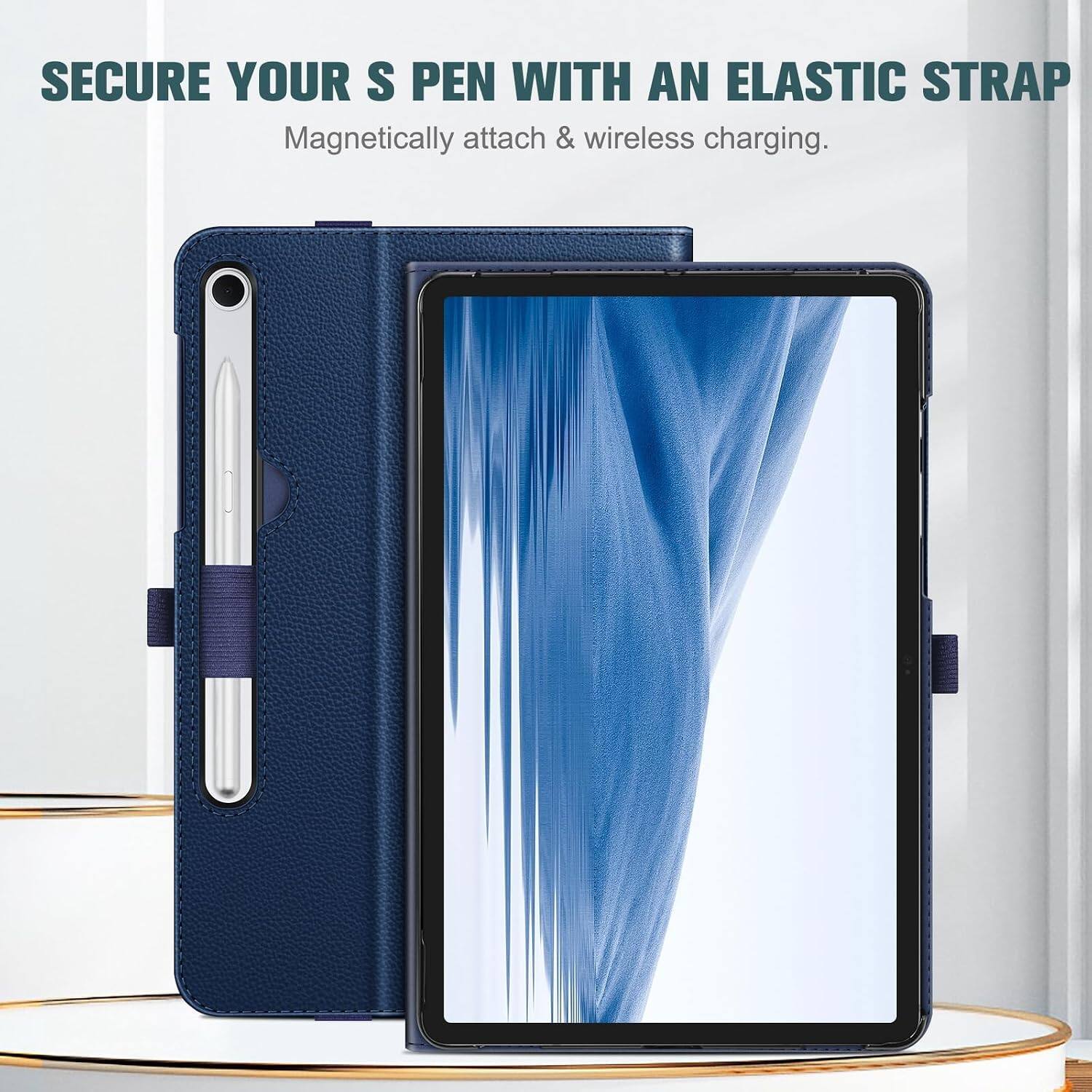 SECURE YOUR S PEN WITH AN ELASTIC STRAP  
Magnetically attach & wireless charging.