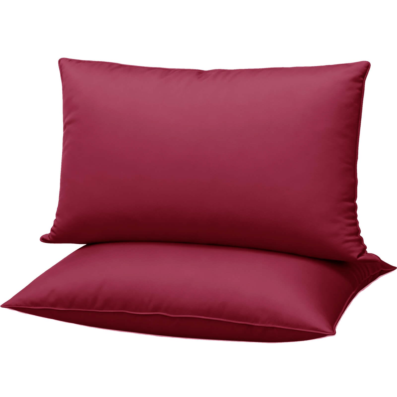 Queen(2 Pack) Thin Burgundy