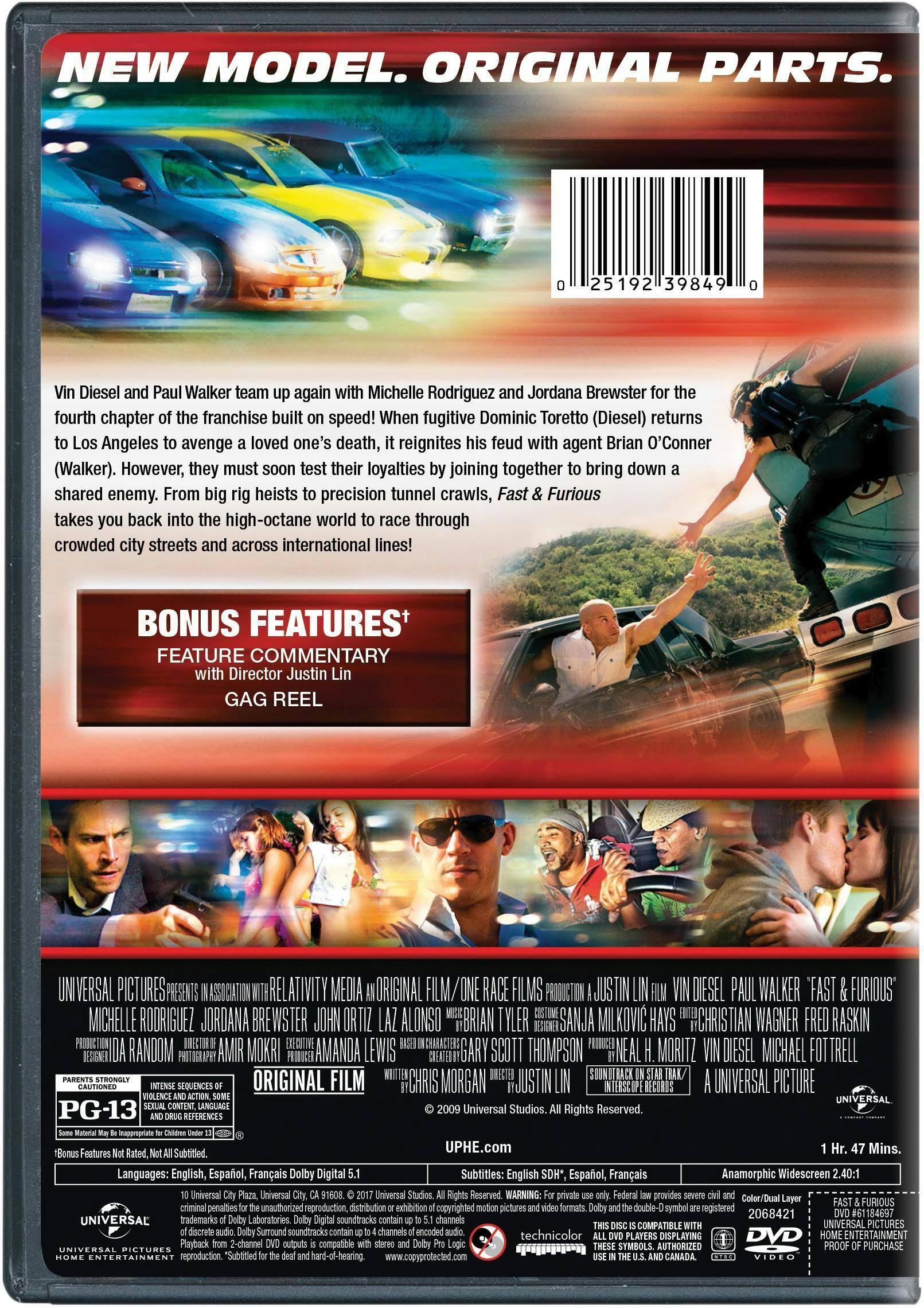 Angle. Fast & Furious (2009) [DVD].