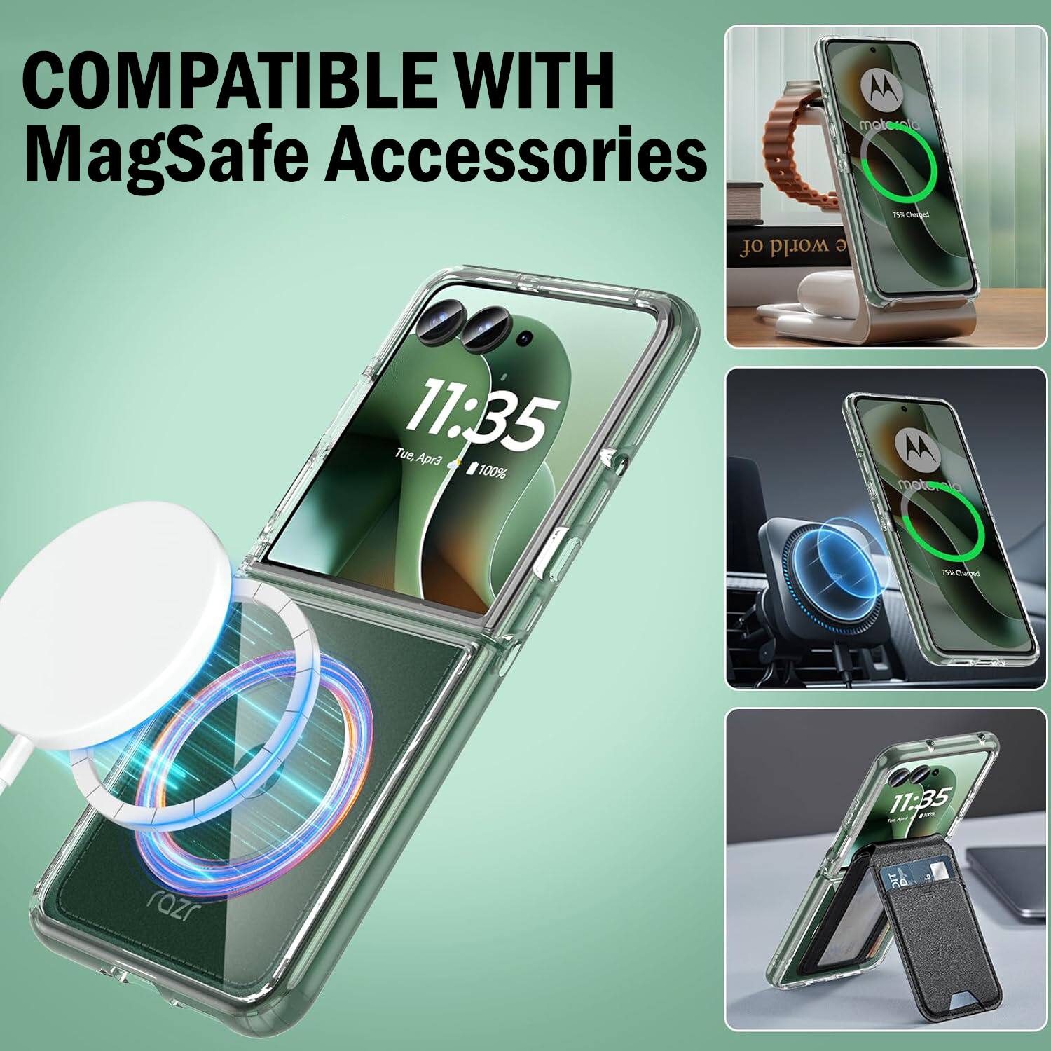 COMPATIBLE WITH MagSafe Accessories

11:35
Tue, Apr 3
100%