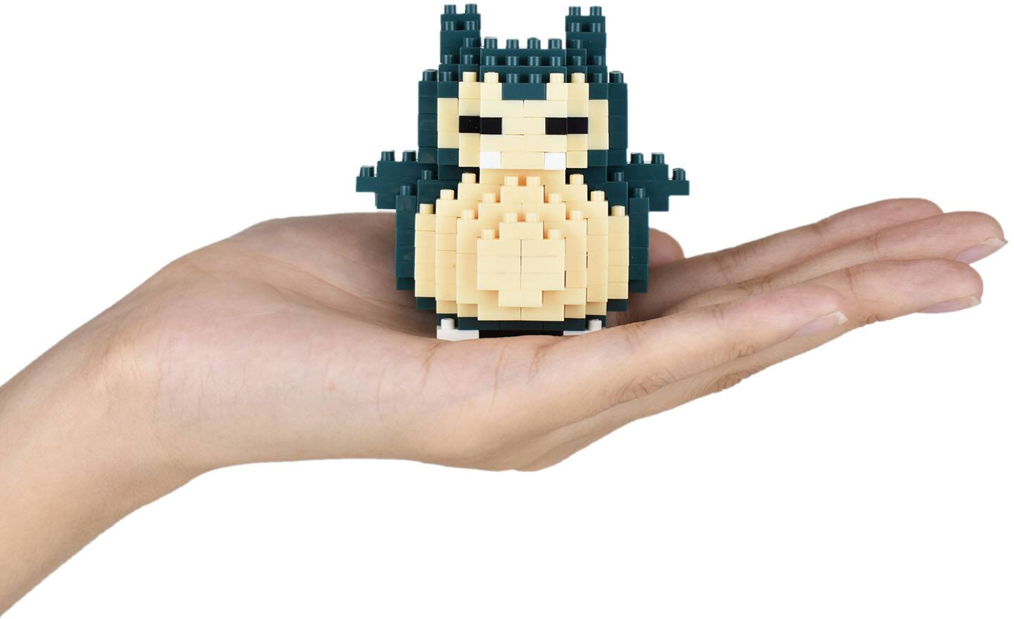 Alt View 3. Bandai - Snorlax - Pokémon - Nanoblock Pokémon Series 2.5" Figure.