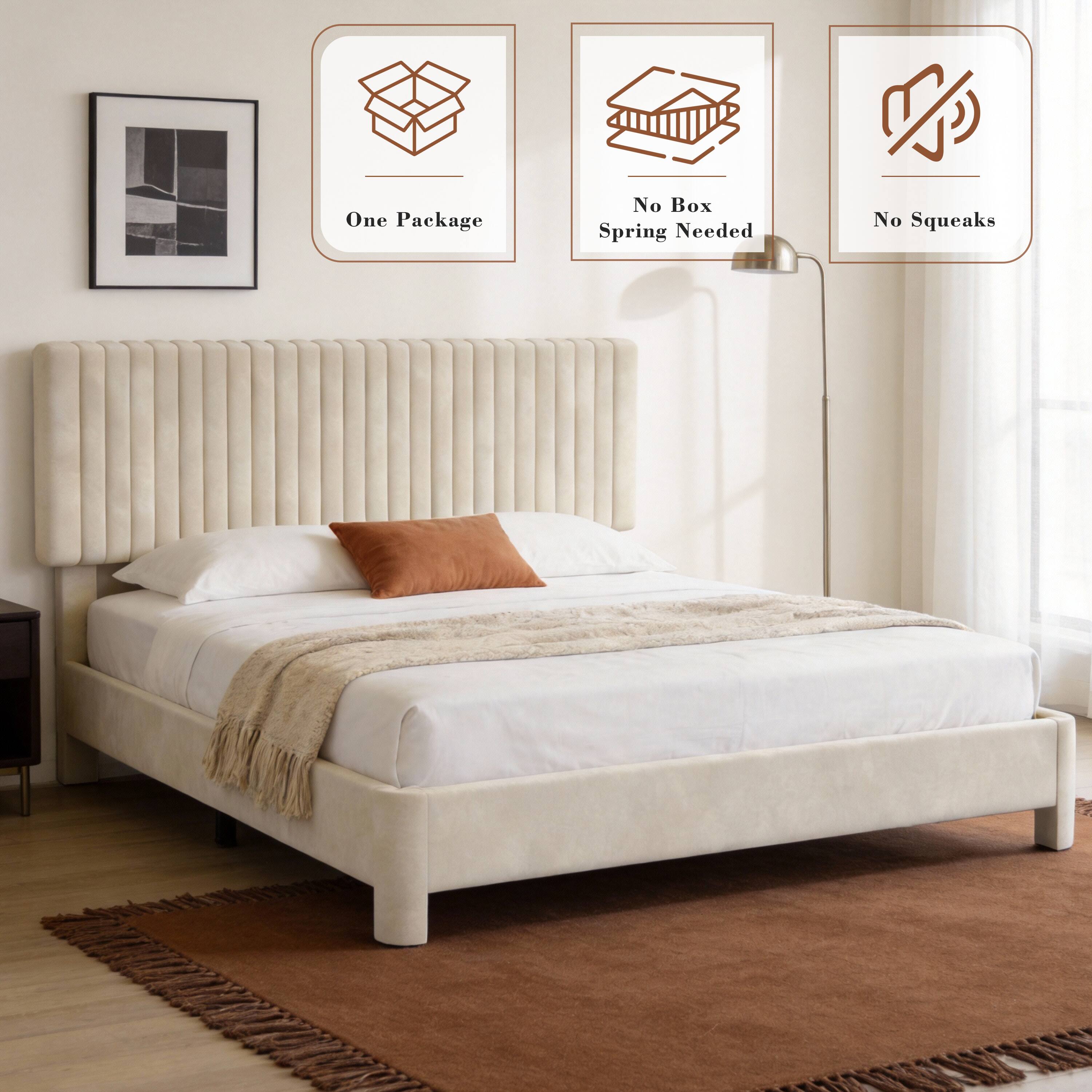 One Package  
No Box Spring Needed  
No Squeaks