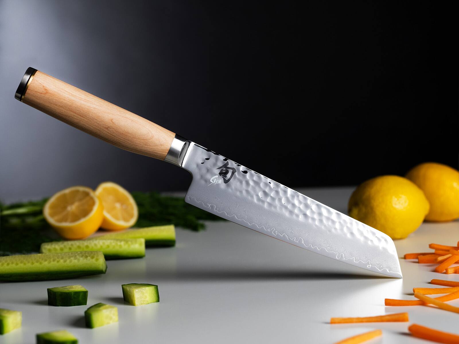 Alt View 2. Shun - Premier Blonde Master Utility Knife, 6.5 Inch - Silver.