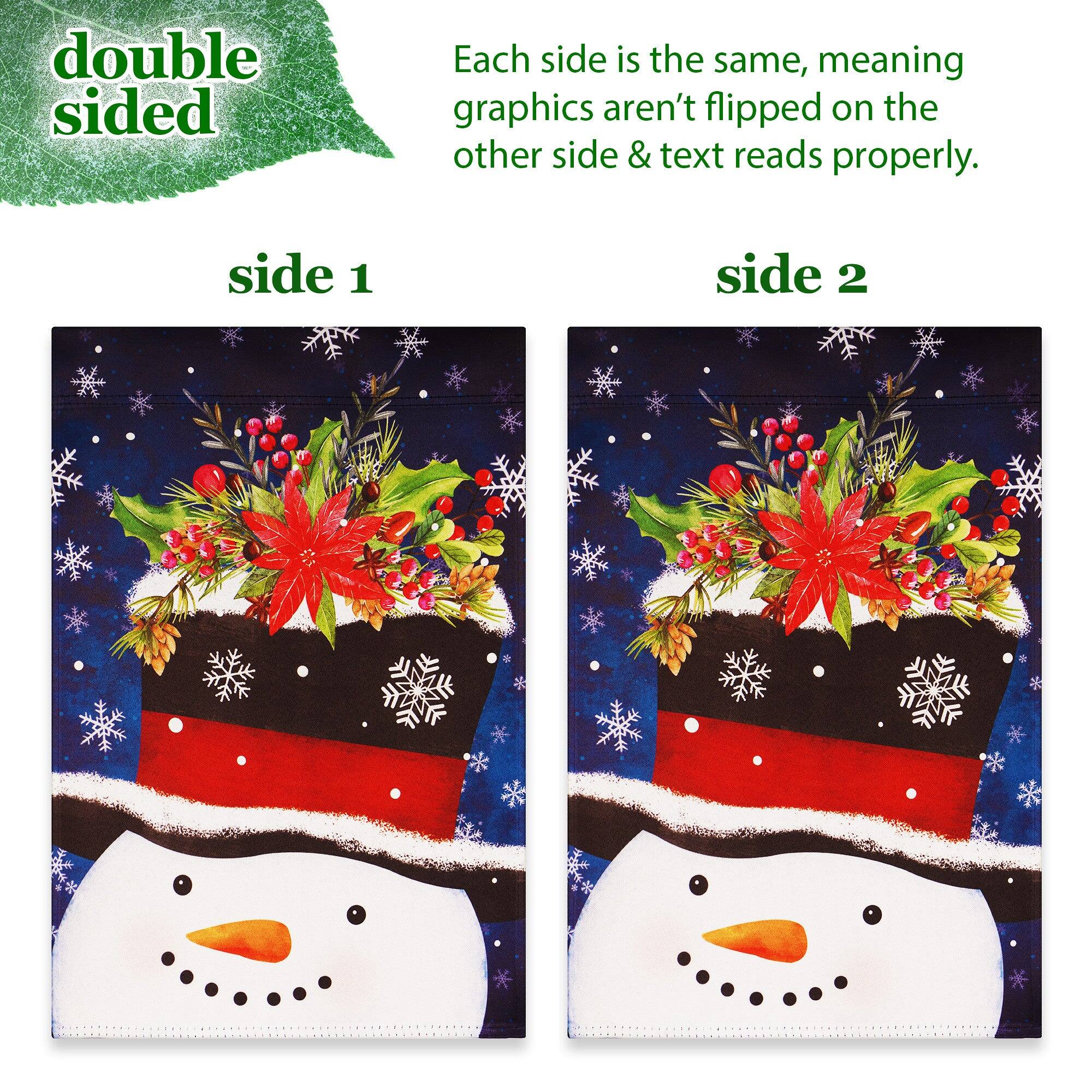 double sided

Each side is the same, meaning graphics aren't flipped on the other side & text reads properly.

side 1

side 2