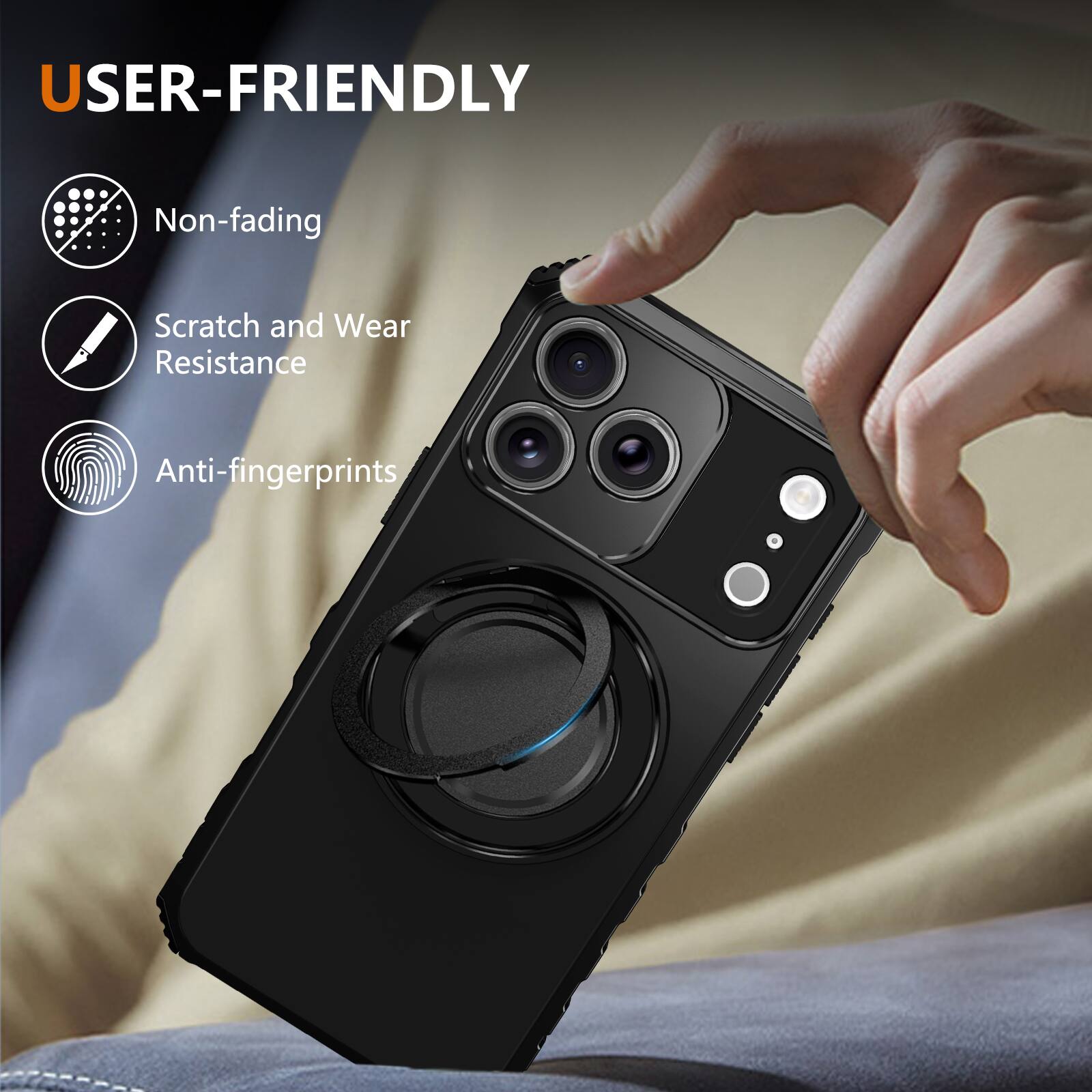USER-FRIENDLY

- Non-fading
- Scratch and Wear Resistance
- Anti-fingerprints
