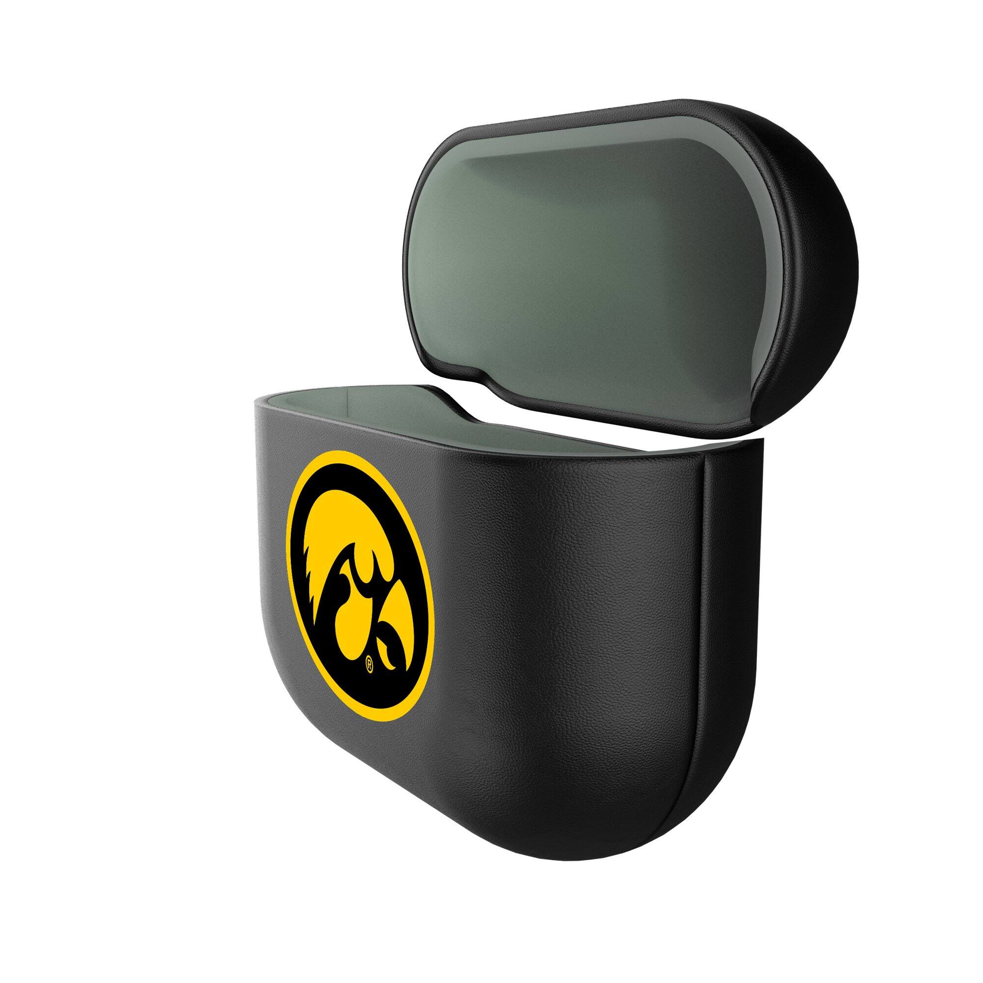 Alt View 1. Keyscaper - Iowa Hawkeyes Iowa Hawkeyes Insignia AirPods 4th Generation Case Cover - No Size - Black.