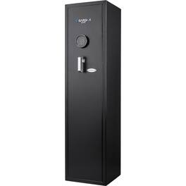 Barska - 4.33 Cu Ft Digital Rifle Safe- with Keypad Lock, 11-Position Rack, Handgun Rack, Removable Shelves, Silent Mode - Black