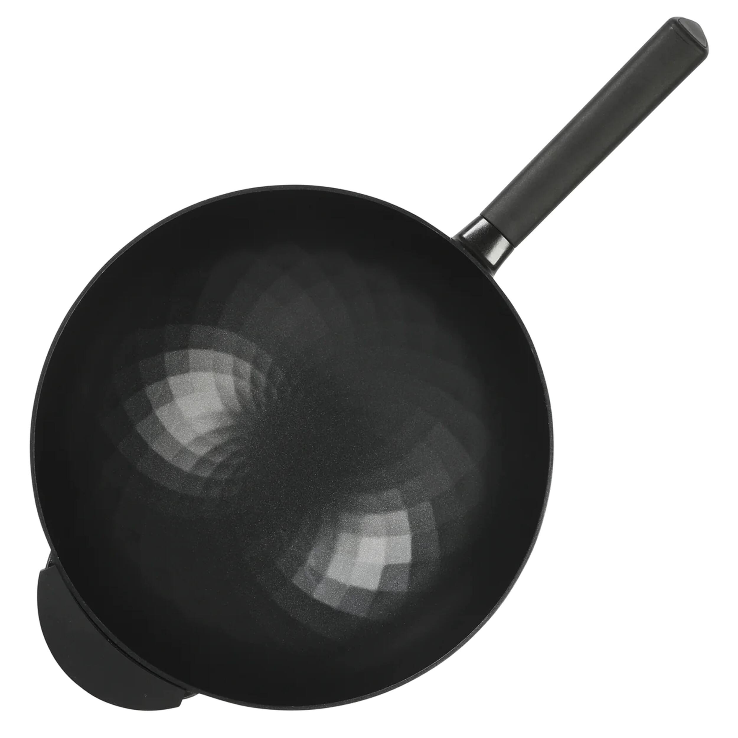 Alt View 2. Kenmore - Kenmore Eugene 13 Inch Nonstick Cast Alumium Wok with Stainless Steel Lid - Black and Silver.