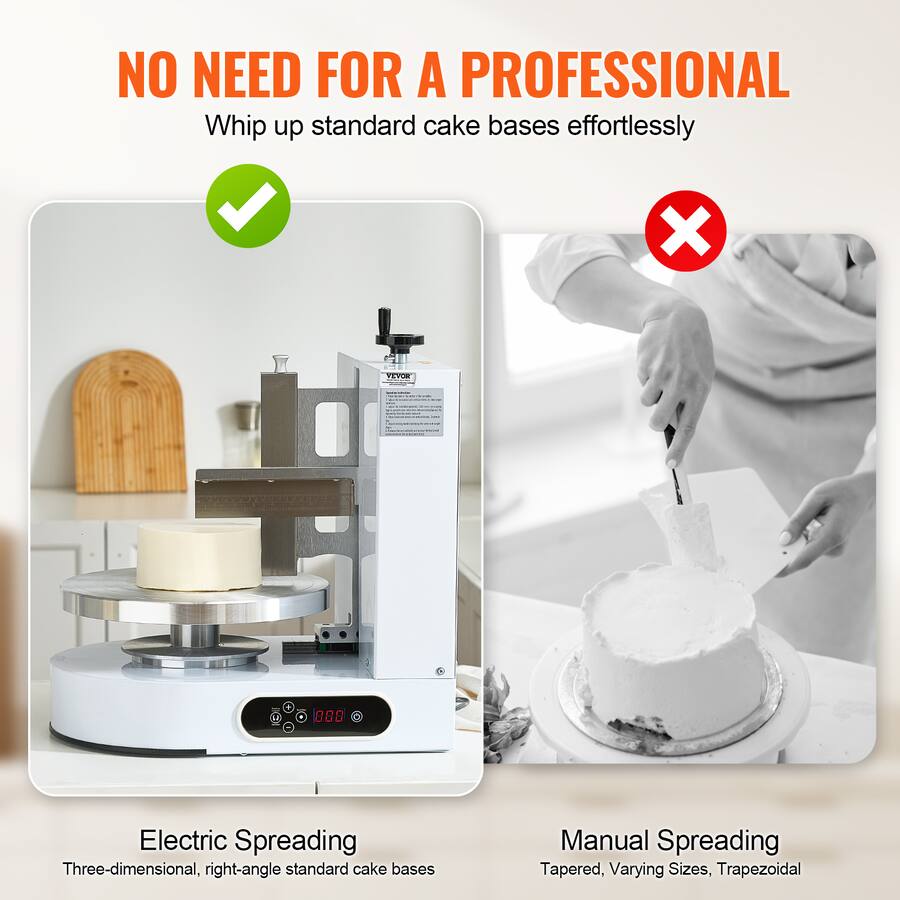 VEVOR Cake Decorating Machine, Cake Cream Spreading Coating Smearing ...
