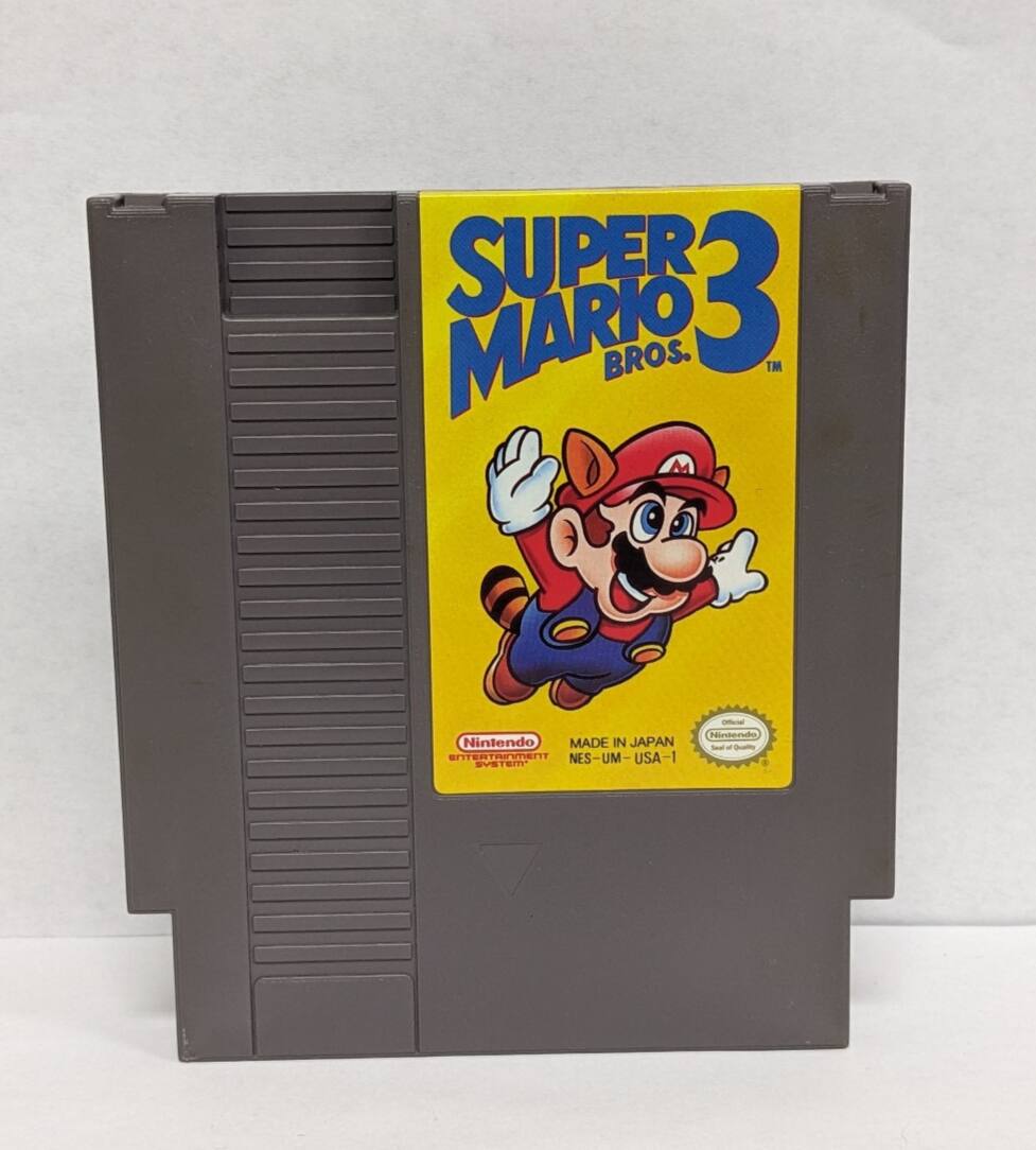 SUPER MARIO BROS. TM, Nintendo, MADE IN JAPAN, NES-UM-USA-1 - E (Everyone)