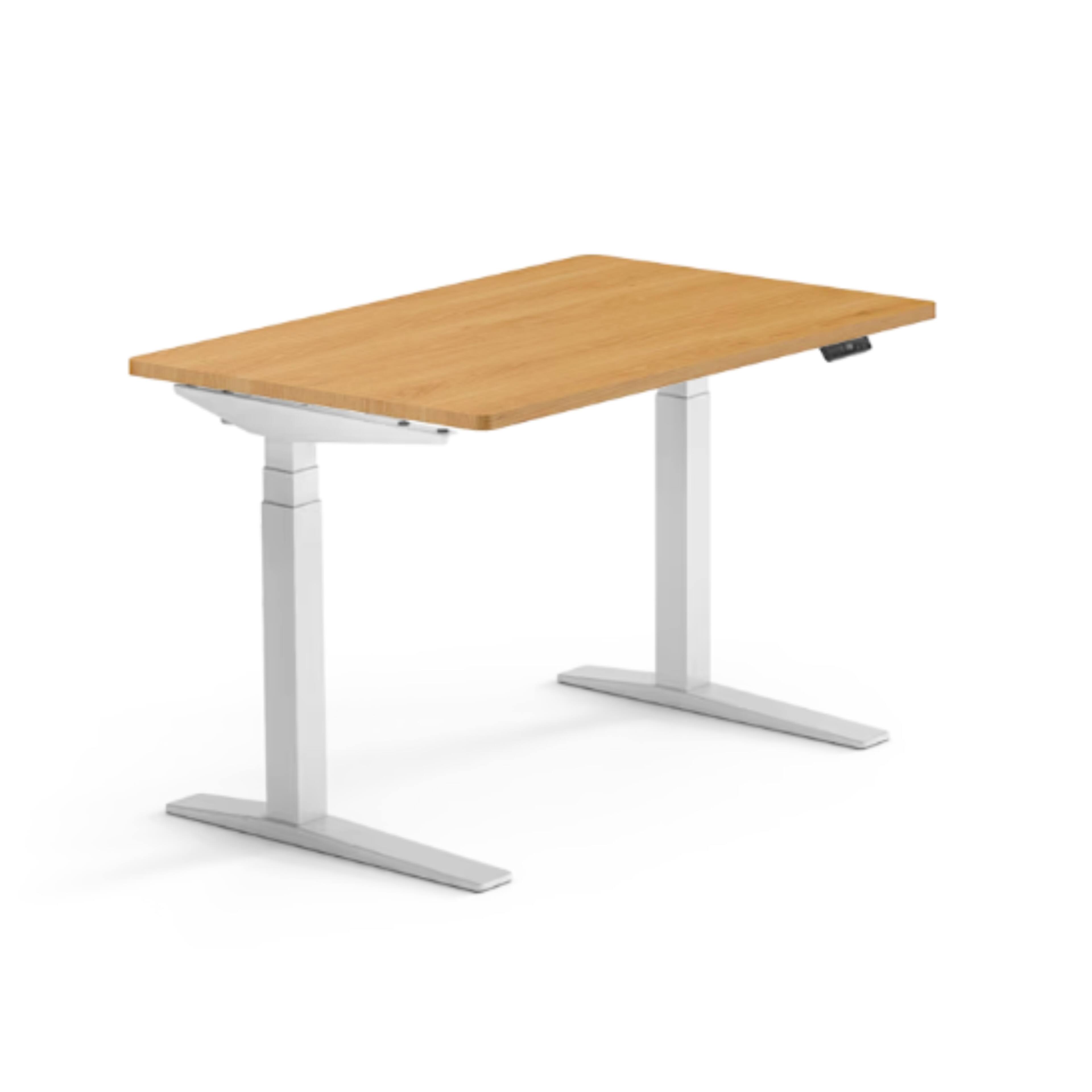 FlexiSpot - E7Pro 48''W Electric Adjustable Standing Desk Chipboard, /White - Maple