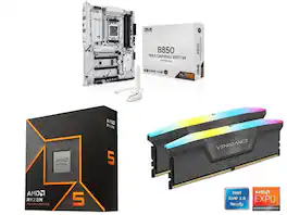 Newegg - Motherboard CPU Memory Combo - ASUS B850 MAX GAMING WIFI W + AMD Ryzen 5 9600X + 16GB DDR5 6000