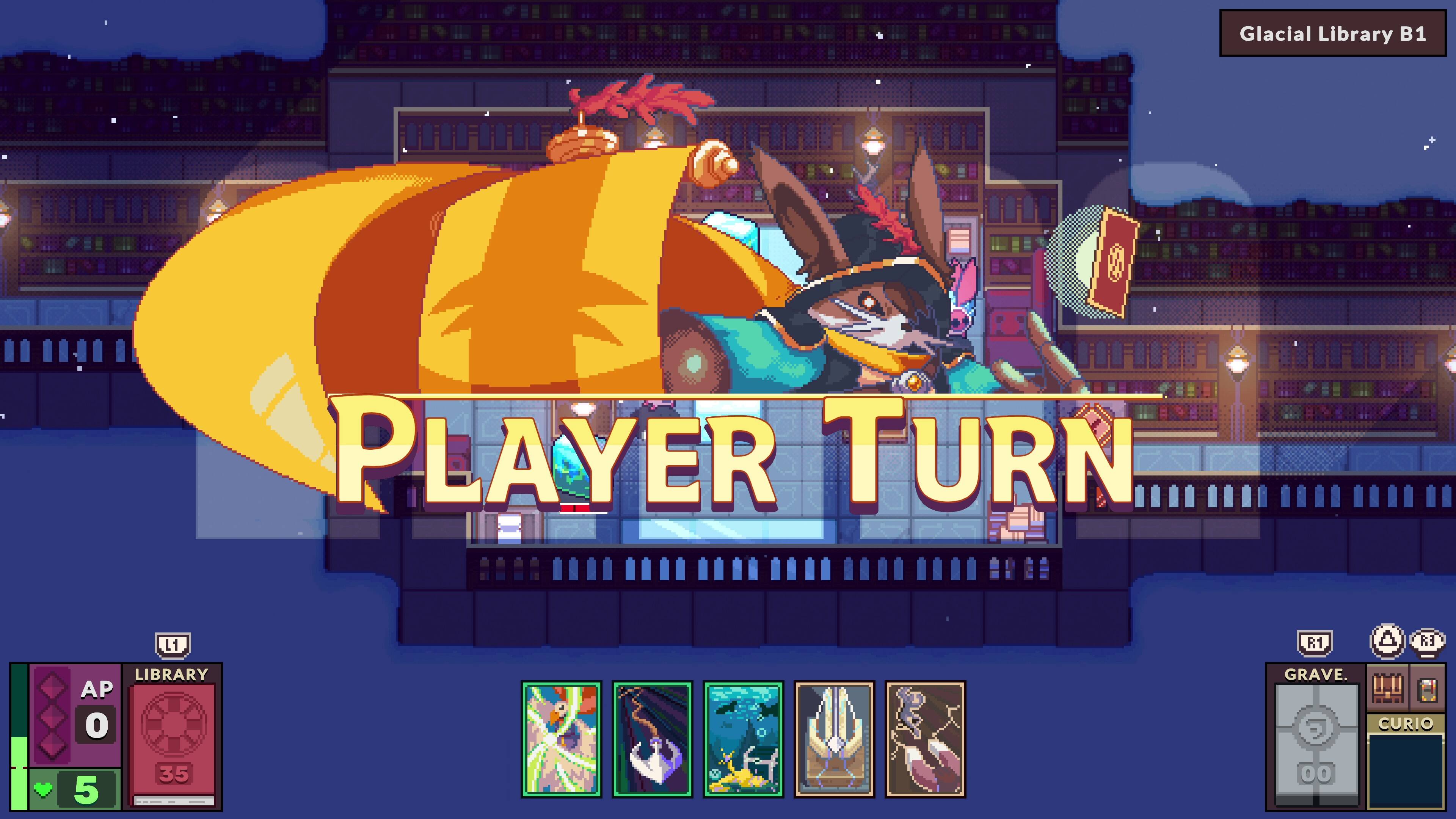 Player Turn: Glacial Library B1.