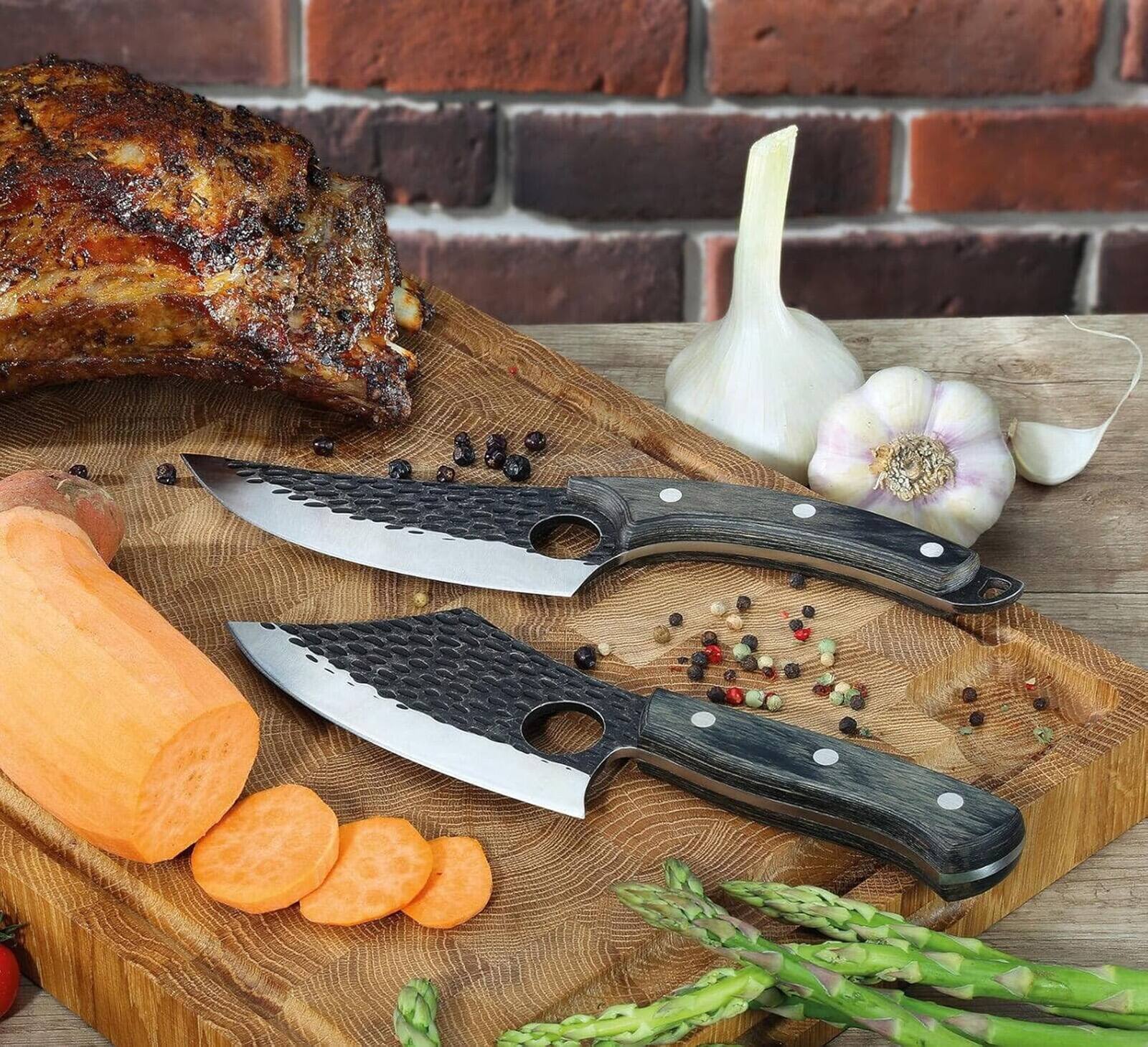 Alt View 2. Zassenhaus - Ranger 11-Inch Chef's Knife with Pakkawood Handle - Silver.