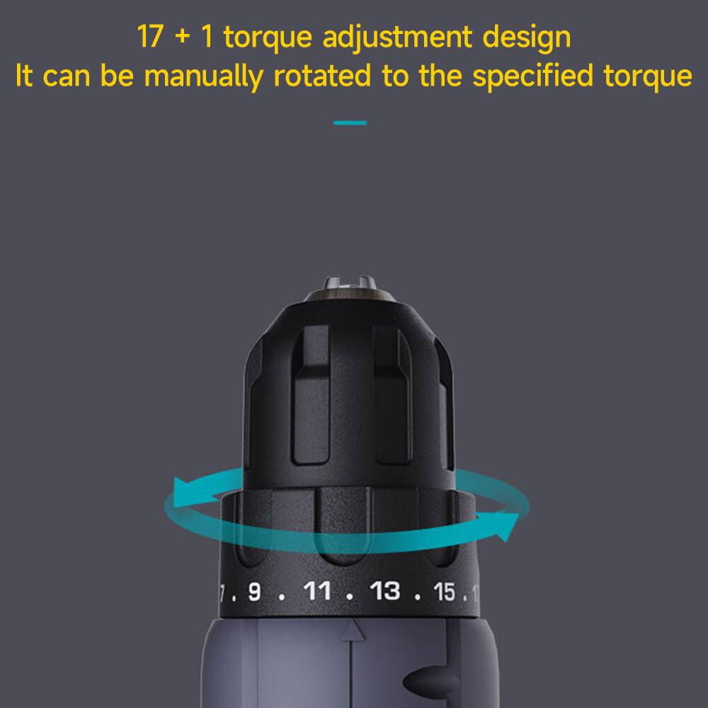 17 + 1 torque adjustment design  
It can be manually rotated to the specified torque  

1.9, 11, 13, 15