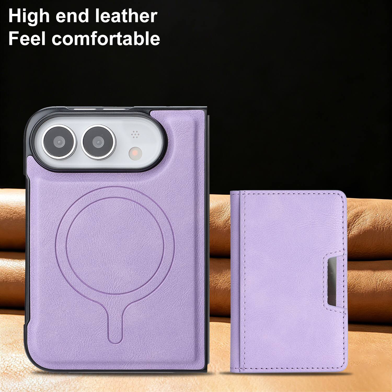 High end leather  
Feel comfortable