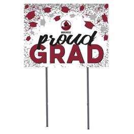 Jardine - Morehouse Maroon Tigers 18'' x 24'' Grad Yard Sign - White