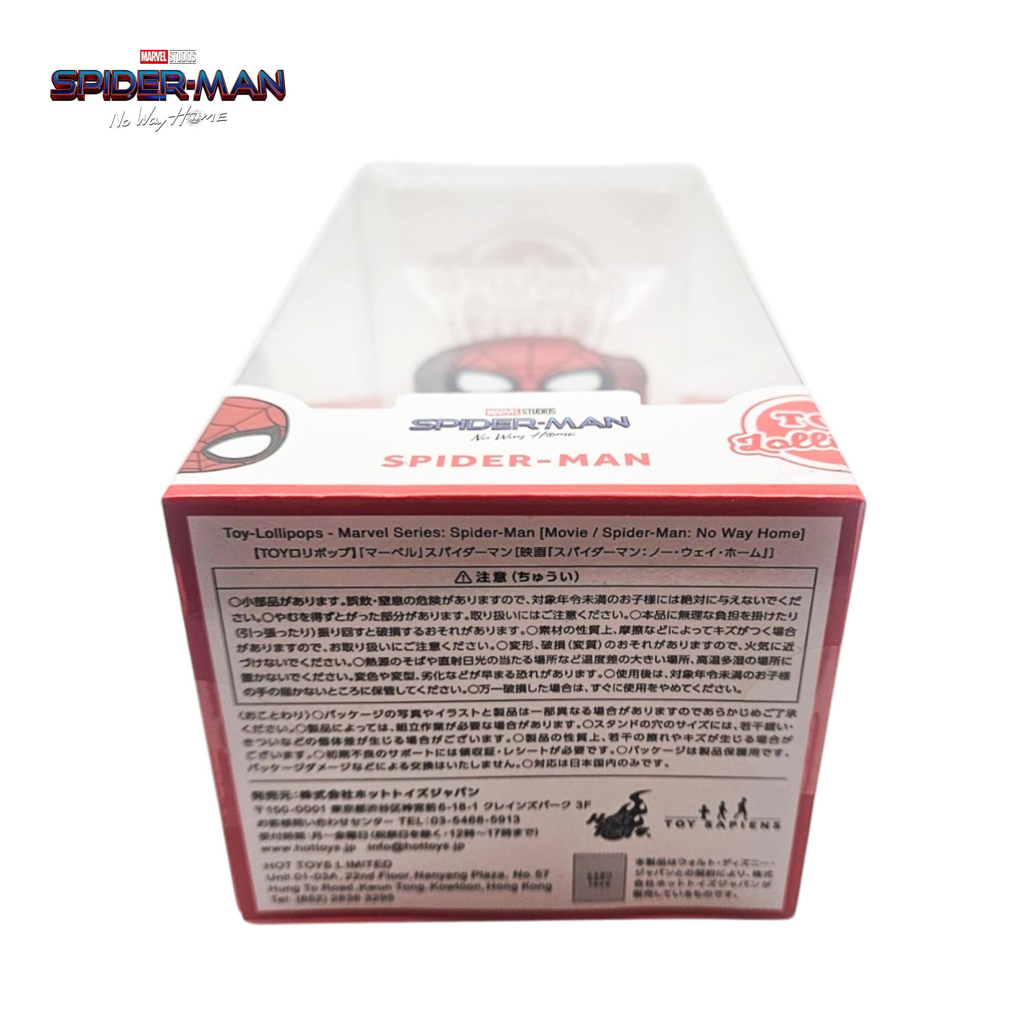 MARVEL M0 SPIDER-MAN No Way Home  
SPIDER-MAN Toy-Lollipops - Marvel Series: Spider-Man [Movie / Spider-Man: No Way Home]  
TOY LOLLIPOPS  
TOY BAPIENS  
info@hottoys  
TON TOYS LIMITED  
Une F  
Foor Hanyang Plasa  
No OF Hung Te  
Read Koretion Sat a2.