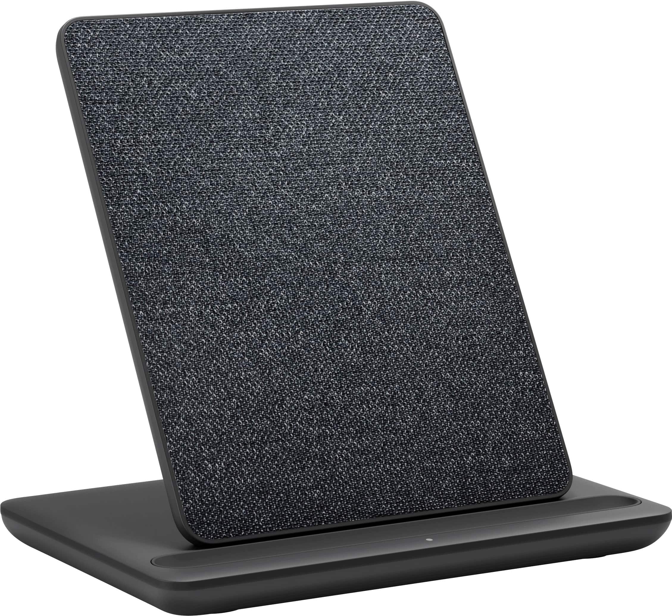 Front. Amazon - Wireless Charging Dock for Kindle Paperwhite Signature (2022 & 2024 Releases) and Kindle Colorsoft Signature Edition - Black.
